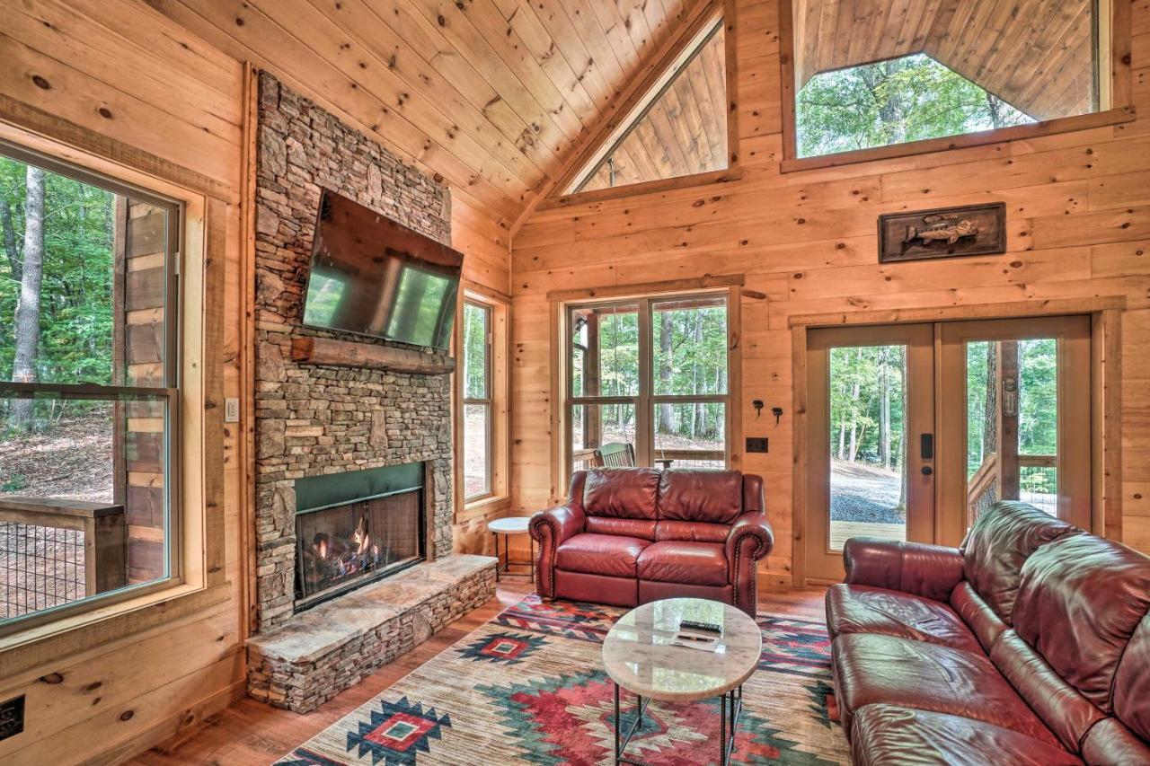 Peaceful Cabin On 3 Private Acres Deck And Fire Pit Blairsville Exterior foto